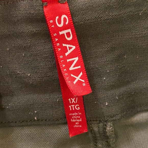 SPANX Dark Olive Pants - Picture 2 of 11
